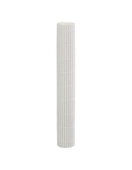 Recinzione da Giardino Bifacciale Bianca 1,8x5 m in PVC
