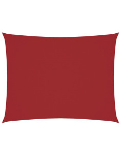 Parasole a Vela Oxford Rettangolare 6x7 m Rosso 2