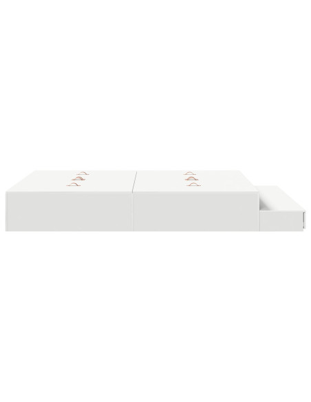 Struttura letto con contenitore bianco 140x200 cm