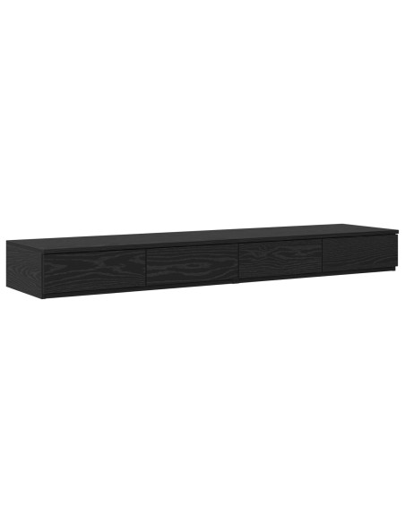 Struttura letto  in rovere nero 140x200 cm
