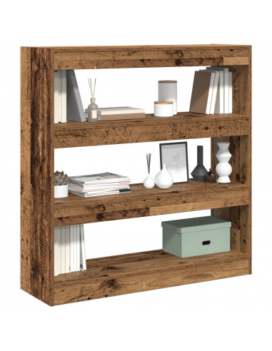 Mobile Libreria/Divisore - Legno rustico - 100x30x103cm - Legno ingegnerizzato