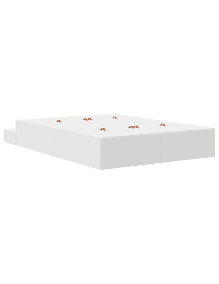 Struttura letto con contenitore bianco 150x200 cm