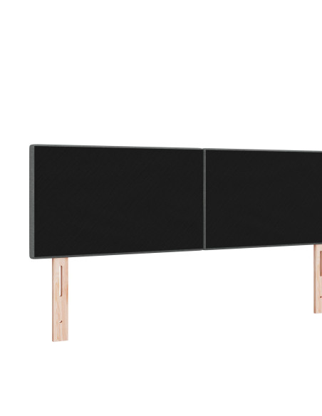 Testiera con testiera Grigio scuro 160 cm Pelle Sintetica