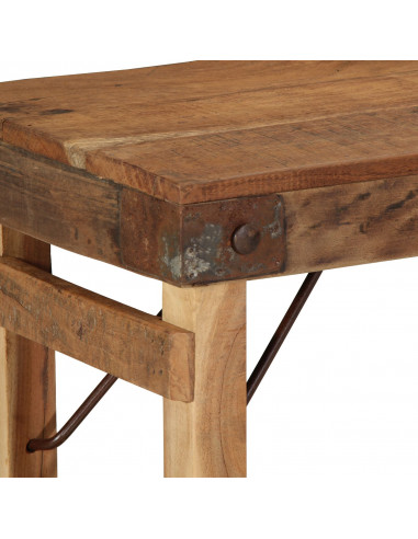 Panchina  110x35x46 cm in legno massello di recupero