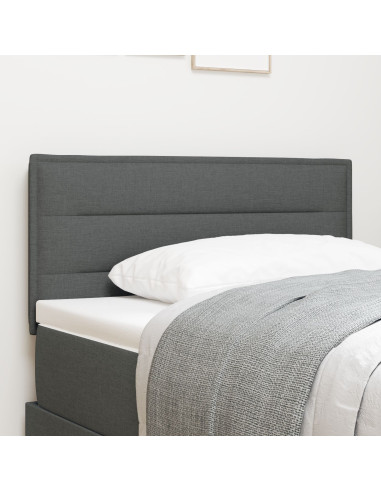 Testiera con testiera Grigio scuro 90 cm Pelle Sintetica