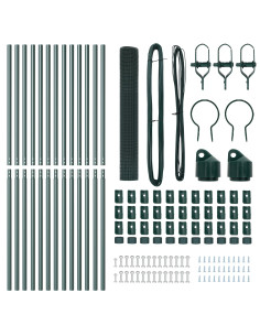 Palo della recinzione Verde 25 x 1,4 m (rete 12 x 12 mm) 2