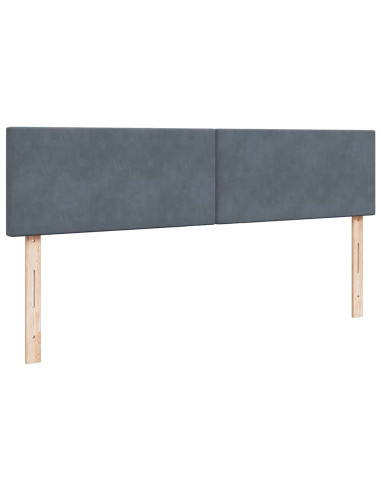 Struttura Letto Pouf con Materasso 160x200 cm in Velluto