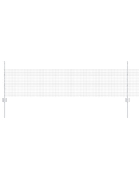 Recinzione con Posto Argento 0,5 x 10 m Acciaio