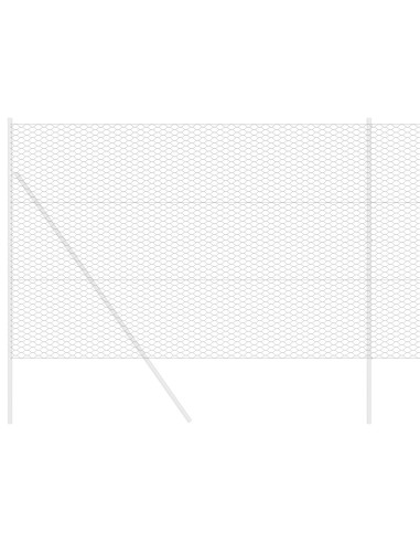 Recinzione Esagonale Grigio 1,6 x 25 m PVC