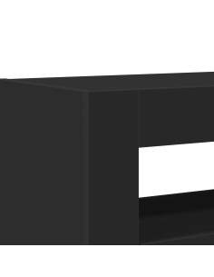 Credenza Nero 116 x 30 x 75 cm Legno multistrato 2
