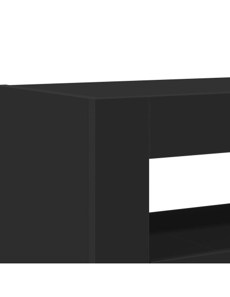 Credenza  Nera Legno ingegnerizzato 116 x 30 x 75 cm Credenza