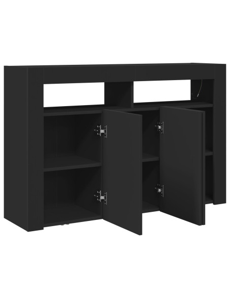 Credenza  Nera Legno ingegnerizzato 116 x 30 x 75 cm Credenza