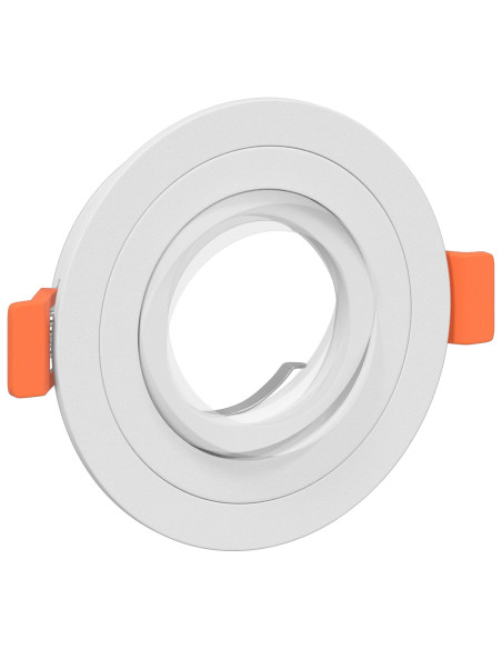 Fari Incassati  6 pz Rotondi GU10 Bianchi Ø91 mm