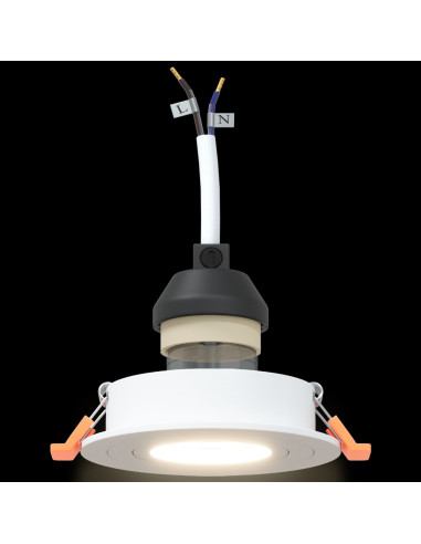 Spotlight 6 pcs Bianco 9 x 9 x 2 cm Alluminio