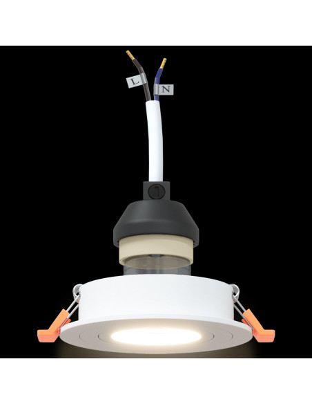 Spotlight 6 pcs Bianco 9 x 9 x 2 cm Alluminio