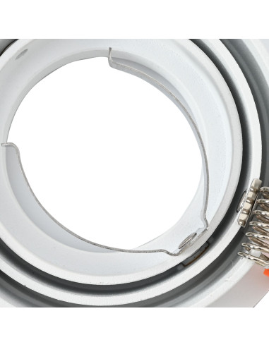 Spotlight 6 pcs Bianco 9 x 9 x 2 cm Alluminio