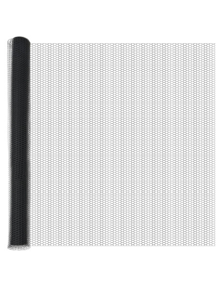 Recinzione Esagonale Grigio 1,6 x 10 m PVC