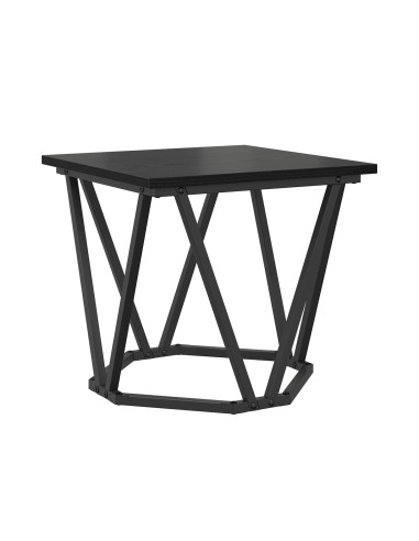 Set tavolini 2 pcs Rovere nero 50 x 50 x 40 cm