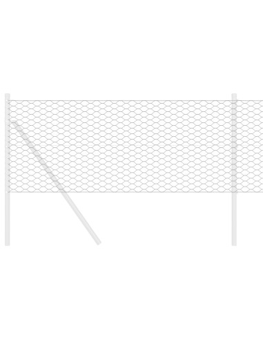 Recinzione Esagonale Grigio 0,4 x 50 m PVC