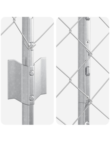 Recinzione con Posto Argento 1 x 25 m Acciaio