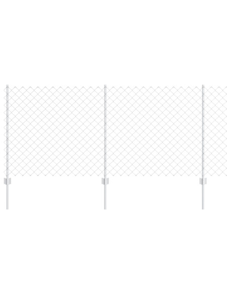 Set di Recinzione da Giardino  Set di 2 Acciaio galvanizzato