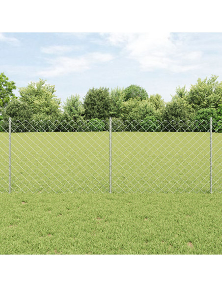 Set di Recinzione da Giardino  Set di 2 Acciaio Galvanizzato Grande