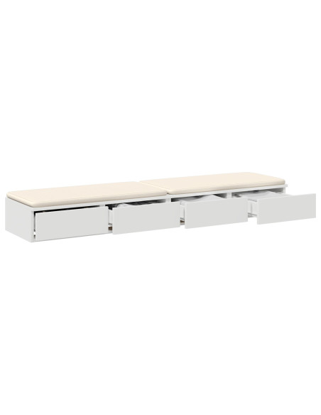 Cassetti letto  Bianchi 160x36.5x16.5 cm in legno ingegnerizzato
