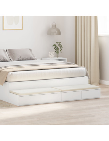 Cassetti per letto con cassetto Bianco 160 x 36,5 x 16,5 cm