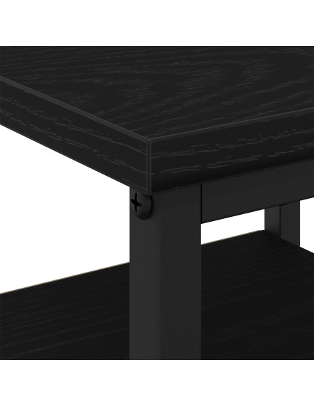 Comodini 2 pcs Rovere Nero 34x36x50 cm Legno ingegnerizzato