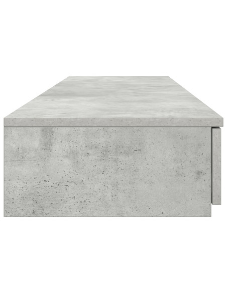 Comodino Grigio cemento Legno ingegnerizzato 150 x 36.5 x 16.5 cm