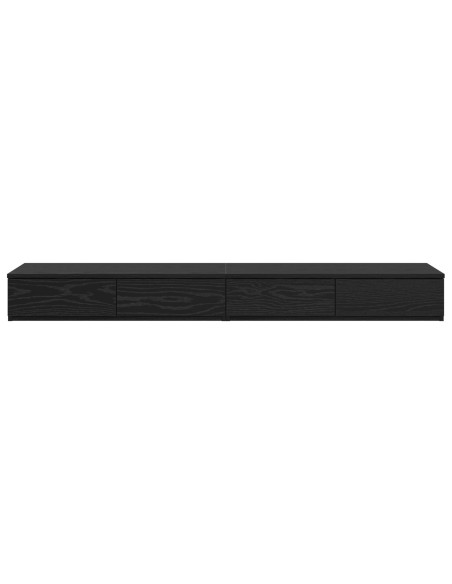 Comodino Rovere Nero Legno Ingegnerizzato 160 x 36.5 x 16.5 cm
