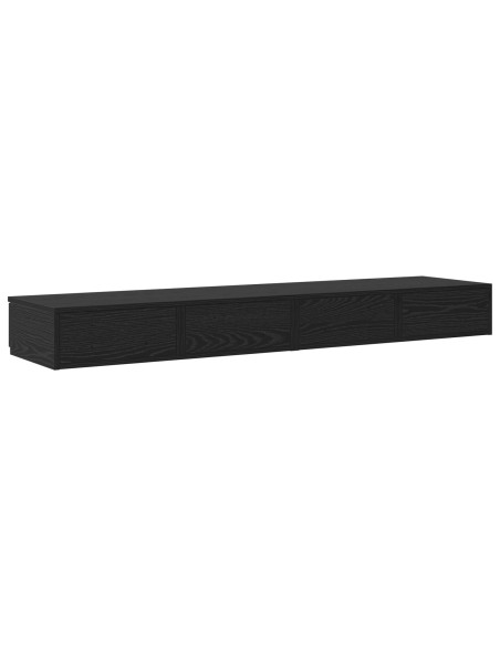 Comodino Rovere Nero Legno Ingegnerizzato 160 x 36.5 x 16.5 cm