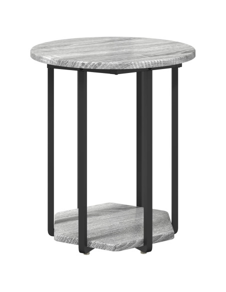 Set tavolini con lo scaffale 2 pcs Grigio