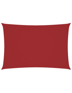 Parasole a Vela Oxford Rettangolare 3x6 m Rosso 2