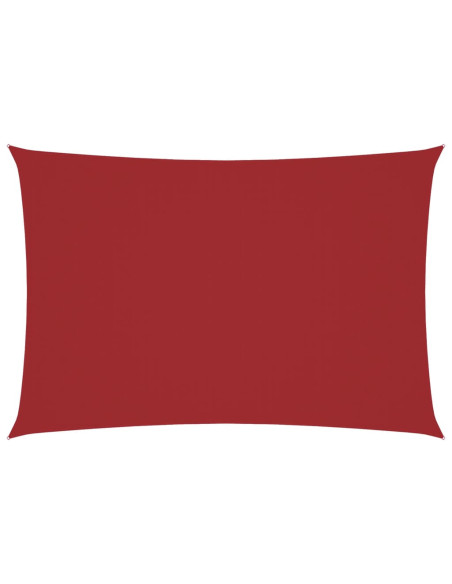 Parasole a Vela Oxford Rettangolare 3x6 m Rosso