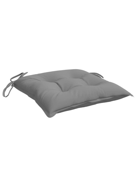 Cuscini per Sedia 6 pz Grigi 50x50x7 cm Tessuto Oxford