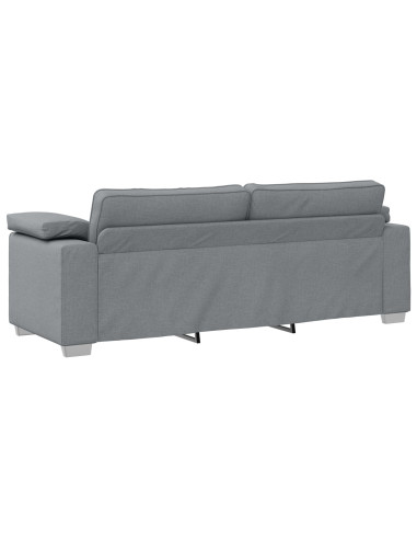 Set di divani 2 pcs Grigio chiaro 219 x 77 x 82 cm Tessuto