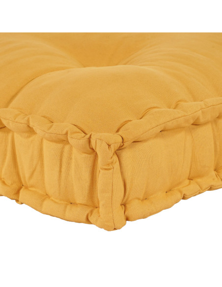 Cuscino per divano a pallet  in tessuto giallo