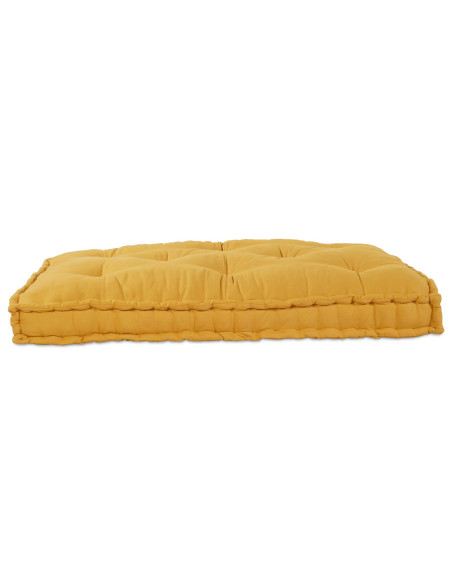 Cuscino per divano a pallet  in tessuto giallo