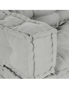 Divano modulare 3 pcs Grigio 120 x 80 x 38 cm Tessuto 2