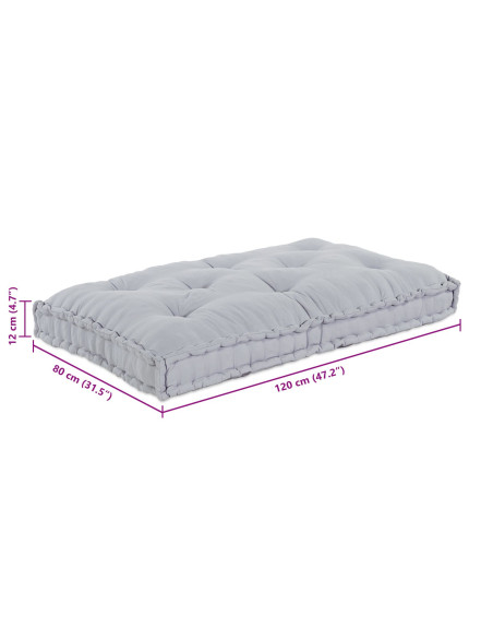 Cuscino per divano pallet grigio