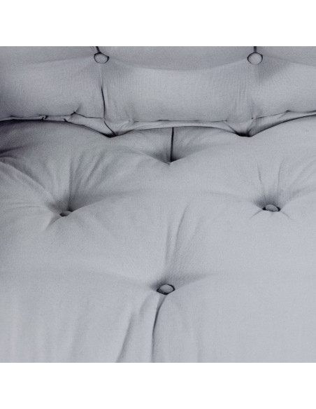 Divano modulare Grigio 120 x 80 x 12 cm Tessuto