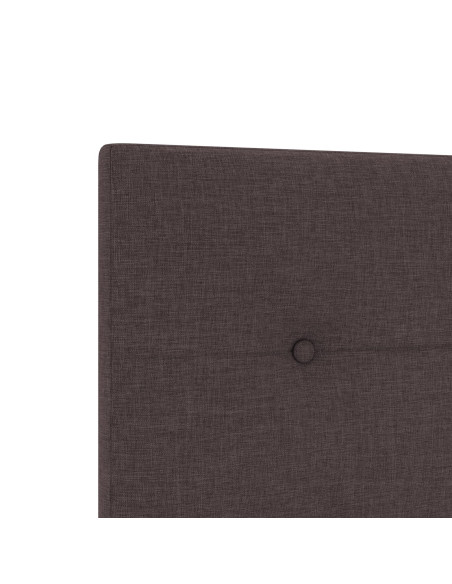 Struttura del Letto Marrone Scuro 180x200 cm in Tessuto