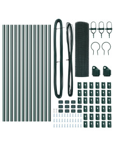 Palo della recinzione Verde 25 x 0,5 m (maglia 19 x 19 mm)