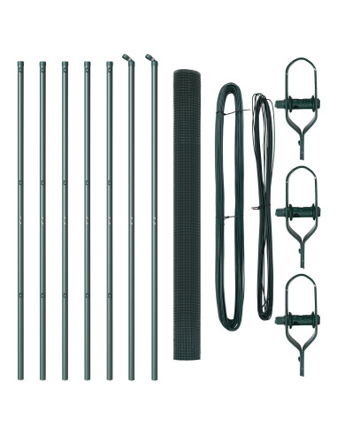 Palo della recinzione Verde 10 x 1,5 m (rete 12 x 12 mm)