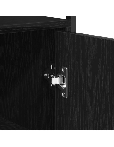 Mobile a muro Rovere Nero 69,5 x 34 x 180 cm Legno multistrato