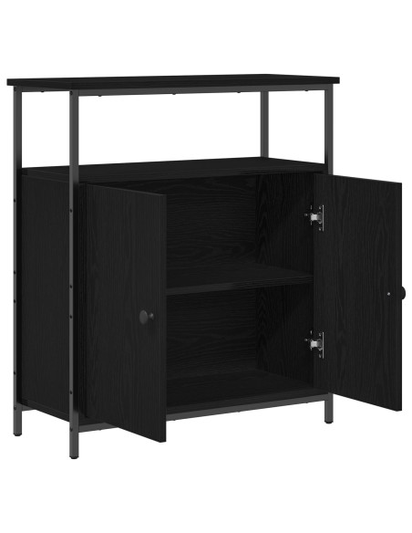 Mobile a muro Rovere Nero 69,5 x 34 x 180 cm Legno multistrato