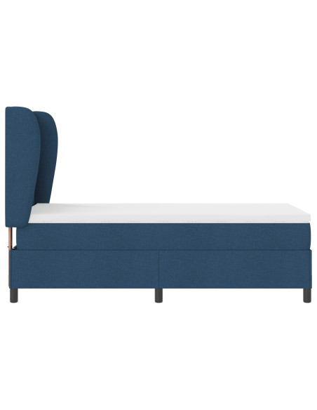 Materasso a Molla Box Blu 100x200 cm Tessuto
