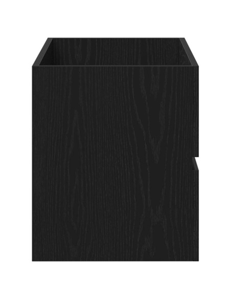 Mobile Lavabo Rovere Nero 80x38,5x45 cm in Legno Multistrato