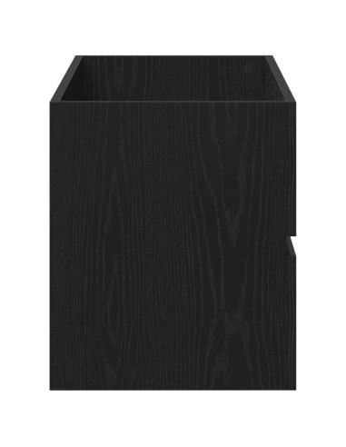 Mobile Lavabo Rovere Nero 90x38,5x45 cm in Legno Multistrato